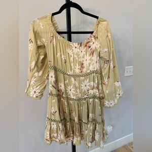 Floral handmade dress size medium